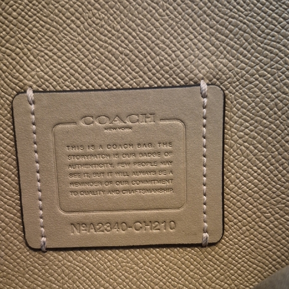 Coach Mollie Tote Straw with Beige Leather Trim and Tassel Crossbody - Picture 2 of 16